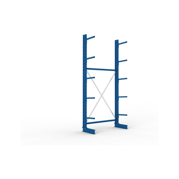 Kragarmregale MS einseitig - Kragarm-Grundregal MS Light einseitig 3000x1300x400 mm (HxBxT) RAL 5010