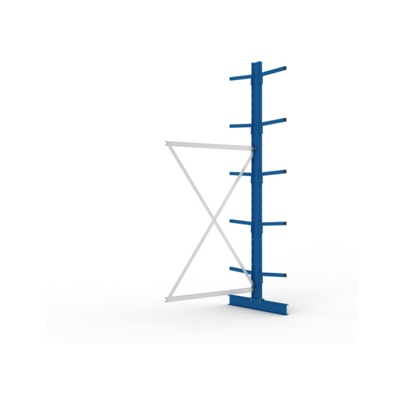 Kragarmregale MS doppelseitig - Kragarm-Anbauregal MS Light doppelseitig 3000x1300x800 mm (HxBxT) RAL 5010