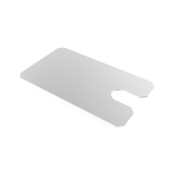 Fußverdübelungsset und Unterlegblech für Kragarmregale - Unterlegblech 1,5 mm verzinkt für Kragarmregal-Fußteile