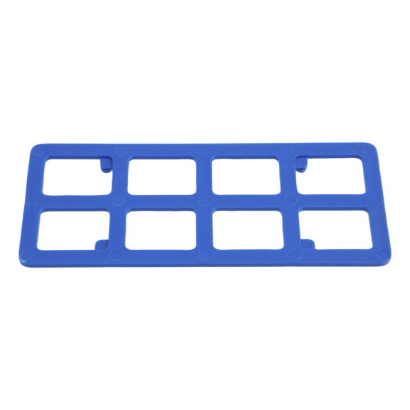 Cales de réglage en grille - Cales de réglage en grille 120x50x2 mm, plastique, bleues
