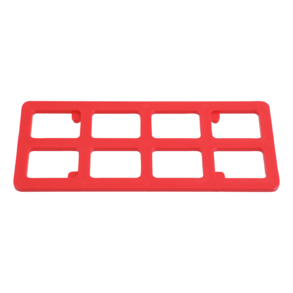 Cales de réglage en grille - Cales de réglage en grille 120x50x3 mm, plastique, rouges