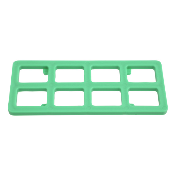Cales de réglage en grille - Cales de réglage en grille 120x50x5 mm, plastique, vertes