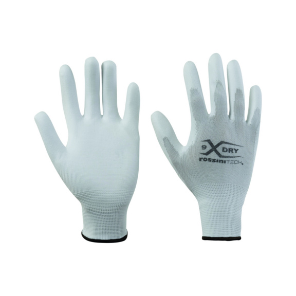 WHITE POLYURETHANE GLOVES