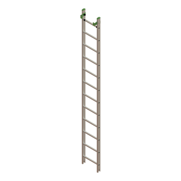 Ersatzteile f&uuml;r Alu-Schiebeleitern - Unteres Leiternteil f&uuml;r Alu-Schiebeleiter 2x12 4550102240