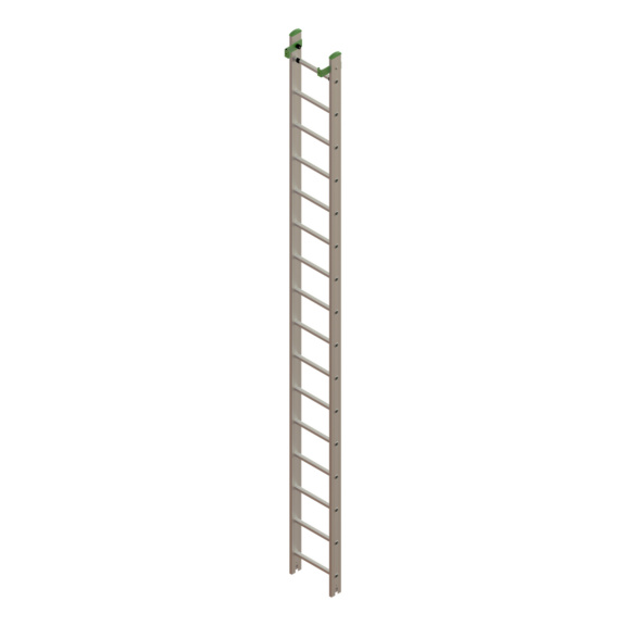 Ersatzteile f&uuml;r Alu-Schiebeleitern - Unteres Leiternteil f&uuml;r Alu-Schiebeleiter 2x16 4550102242