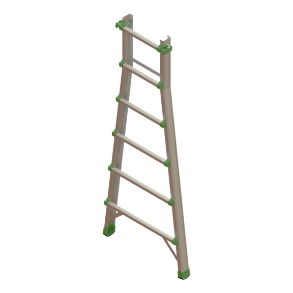 Ersatzteile f&uuml;r Alu-Teleskopleitern - Aussenteil f&uuml;r Alu-Profi-Teleskopleiter 4x6 Sprossen 4550111457