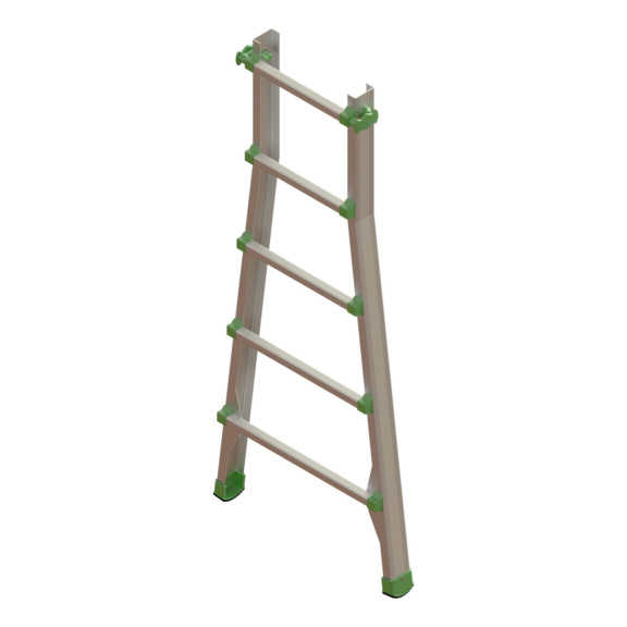 Ersatzteile f&uuml;r Alu-Teleskopleitern - Aussenteil f&uuml;r Alu-Teleskopleiter 4x5 Sprossen 4550111456