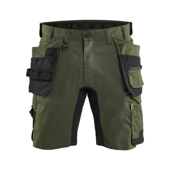 Handwerker Shorts mit Stretch 1752 1832 - Handwerker Shorts mit Stretch Waldgr&uuml;n/Schwarz 1752 1832 4298 C48
