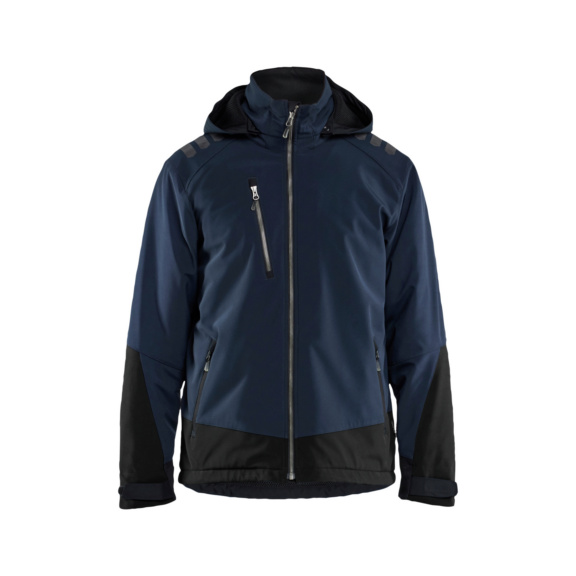 Leichte gef&uuml;tterte Winterjacke Softshell 4750 2513 - Winterjacke Softshell Dunkel Marineblau/Schwarz 4750 2513 8699 S