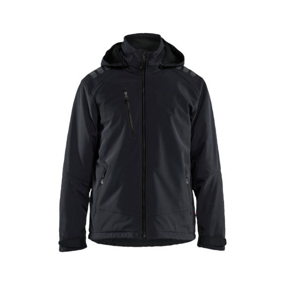 Leichte gef&uuml;tterte Winterjacke Softshell 4750 2513 - Winterjacke Softshell Schwarz/Schwarz 4750 2513 9999 L