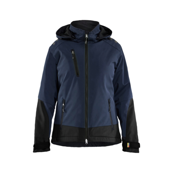Damen Winterjacke Softshell 4751 2513 - Damen Winterjacke Softshell Dunkel Marineblau/Schwarz 4751 2513 8699 M