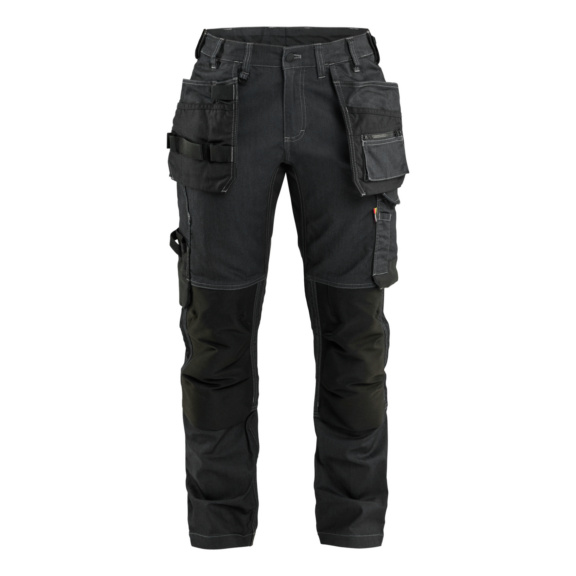 Damen Handwerkerhose mit Stretch 7132 1141  - HANDWERKERHOSE STRETCH F&Uuml;R DAMEN Schwarz 7132 1141 9900 C52