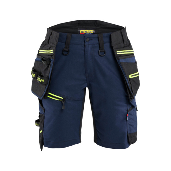 Damen Shorts mit Stretch STRIKER 7175 1149 - STRIKER Da Strechshorts Dkl.Marineblau/HiVis Gelb 7175 1149 8633 C44
