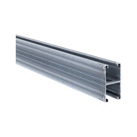 Doppelschiene ZS 41 plus - recamo Zahnschiene Typ D plus 41x41/2.0 doppelt, L&auml;nge 6m, VPE 4x6m 41x82mm