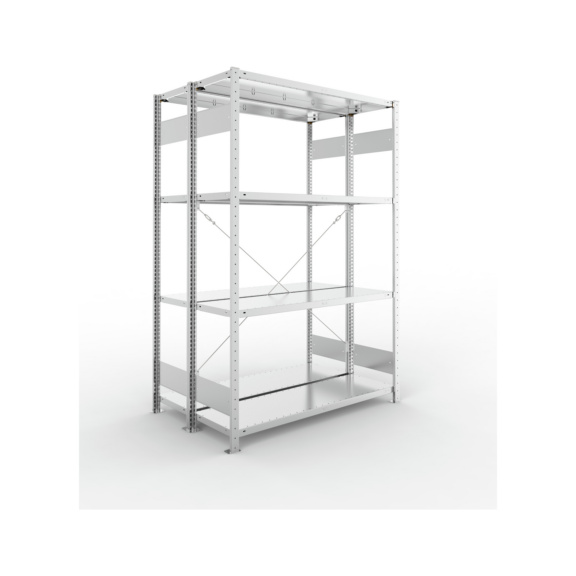 Steckregale S3 verzinkt, doppelzeilig - S3 CLIP 150 DGR 2000x1300x800 mm vzk.