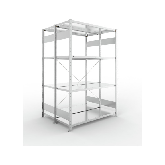 Steckregale S3 verzinkt, doppelzeilig - S3 CLIP 150 DGR 2000x1300x1000 mm vzk.