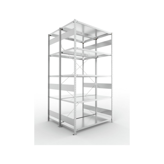 Steckregale S3 verzinkt, doppelzeilig - S3 CLIP 150 DGR 2500x1300x1200 mm vzk.