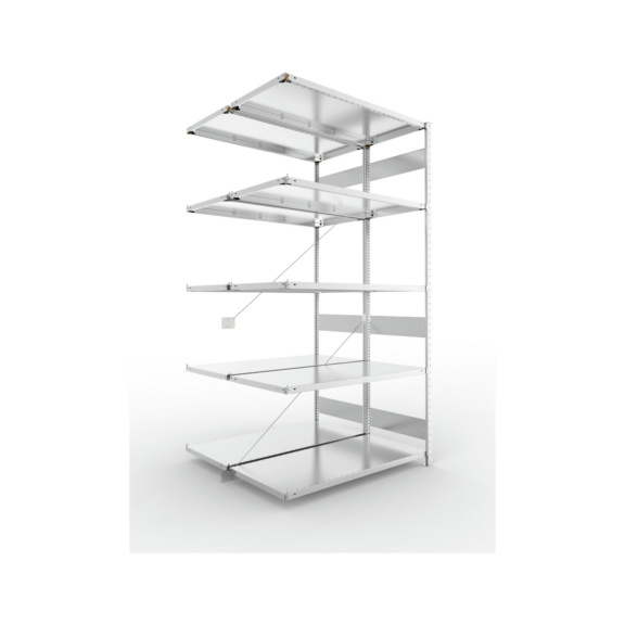 Steckregale S3 verzinkt, doppelzeilig - S3 CLIP 150 DAR 2500x1300x1200 mm vzk.