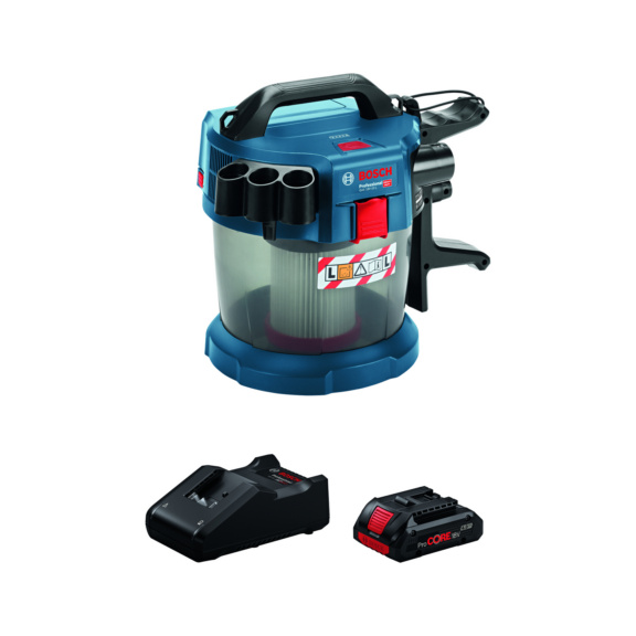 Akku-Staubsauger 18V BOSCH GAS 18V-10 L - BOSCH Akku-Sauger GAS 18V-10 L + PC 18V 4.0 Ah Orgnr.0615A5007V