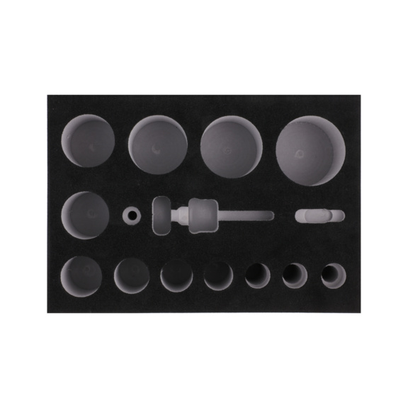 Alvéoles en mousse pour système VISO - VISO Extreme insert mousse pour sys. de changement rapide de scie-cloche 4.4.2