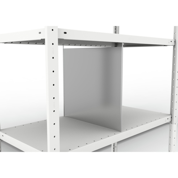 Fachteiler durchgehend, verzinkt - 10x Fachteiler durchgehend 500x500 mm (HxT) verzinkt