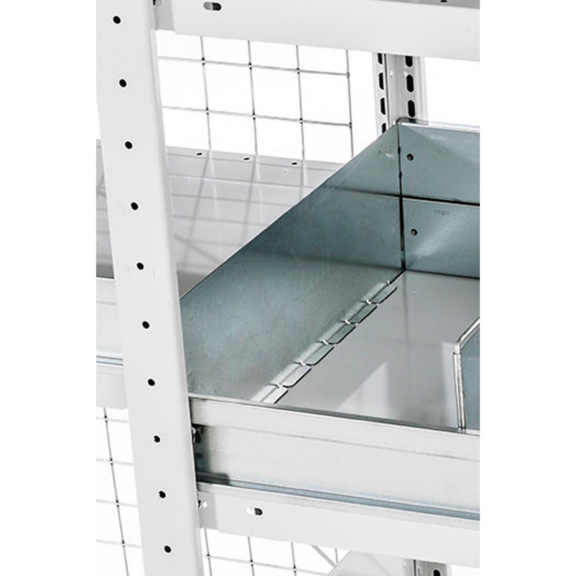 Seitenbleche f&uuml;r Sch&uuml;ttgutmulde, verzinkt - Seitenblech f&uuml;r Sch&uuml;ttgutmulde 150x400 mm (HxT) verzinkt