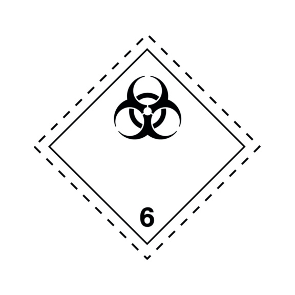  - DECAL: BIOLOGICAL HAZARD CL.6.2