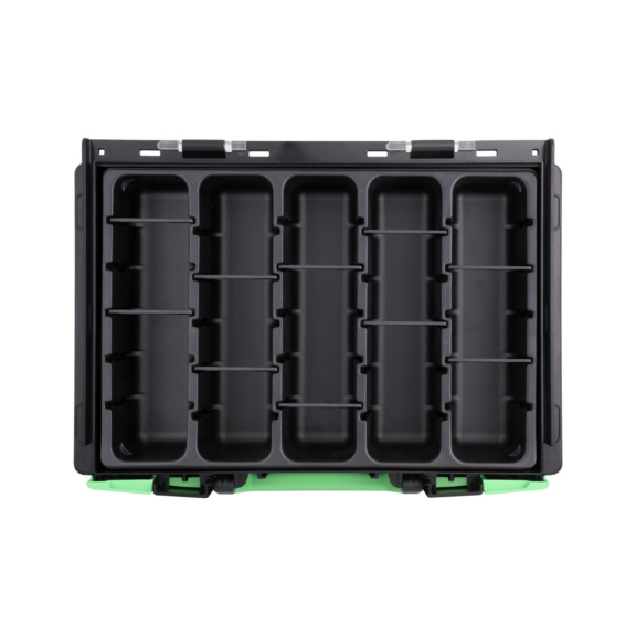 VISO Koffer 4.4.x T inkl. Tiefzieheinlagen / leer - VISO Koffer 4.4.1 T inkl. Einlage 5-fach u. 10 Trennelemente