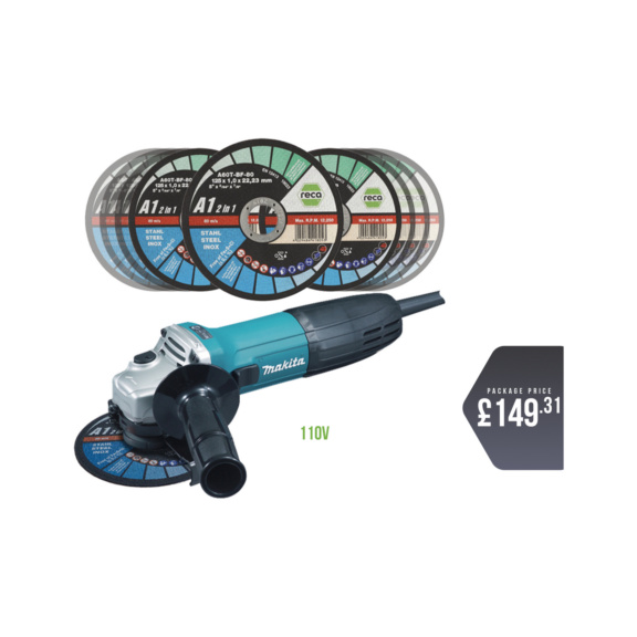 Reca A1 125mm + Makita grinder 110v