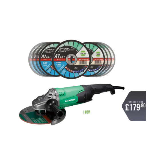 Reca A1 230mm + Hikoki grinder 110v