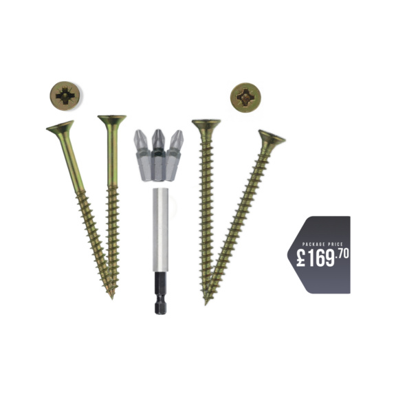 Reca chipboard screw pack 5 x 50-100mm - Reca chipboard screw pack 5 x 50-100mm