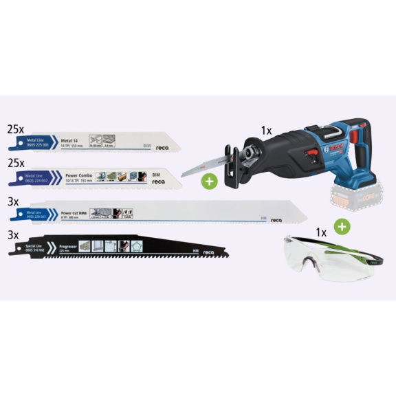 Power Set Cut&Saw + Akku Säbelsäge Bosch - Power Set Cut & Saw Metall + Bosch Akku Säbelsäge GSA 18V-28