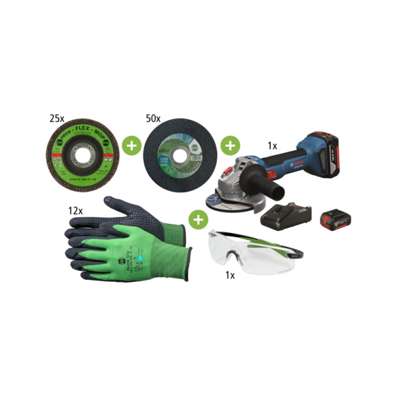 Power Set Cut&Grind + Akku Winkelschleifer Bosch