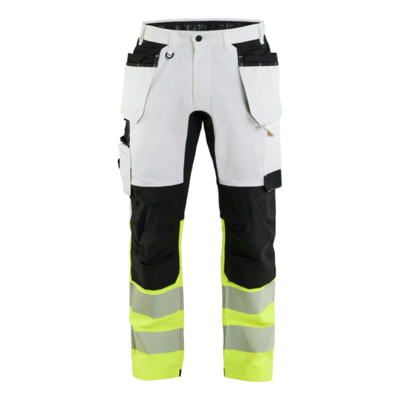 Malerhose High Vis 1775 1832<br/> - High Vis Malerhose Wei&szlig;/High Vis Gelb 1775 1832 1033 C50