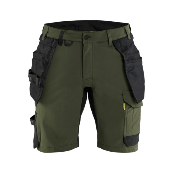 Handwerker Shorts 4-Wege-Stretch 1702 1645 - Handwerker Shorts 4-Wege-Stretch Waldgr&uuml;n/Schwarz 1702 1645 4298 C58