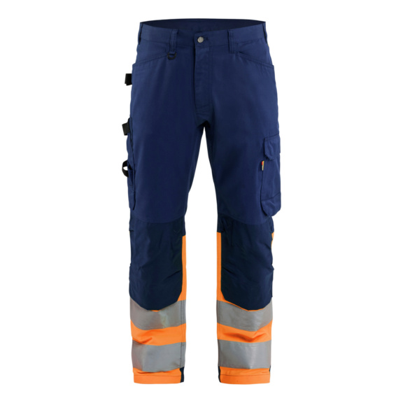 Arbeitshose High Vis  1708 1811 - High Vis Arbeitshose Marineblau/Orange 1708 1811 8953 C44