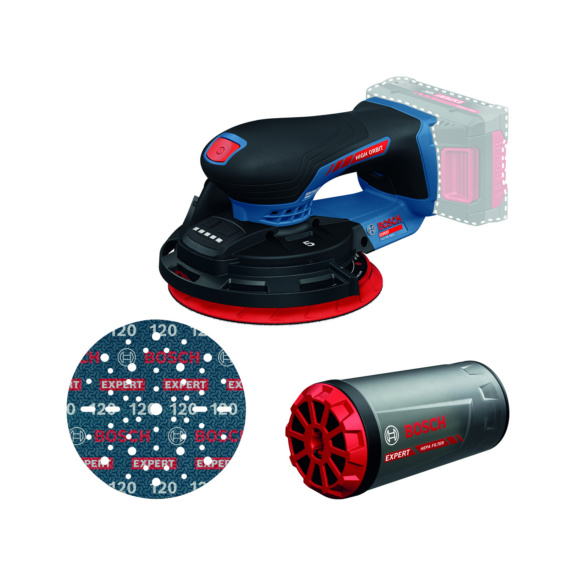 Akku-Exenterschleifer EXEX 18V-150-5 Bosch - Bosch Akku-Exenterschleifer EXEX18V-150-5 (solo,C) Orgnr.0601372901