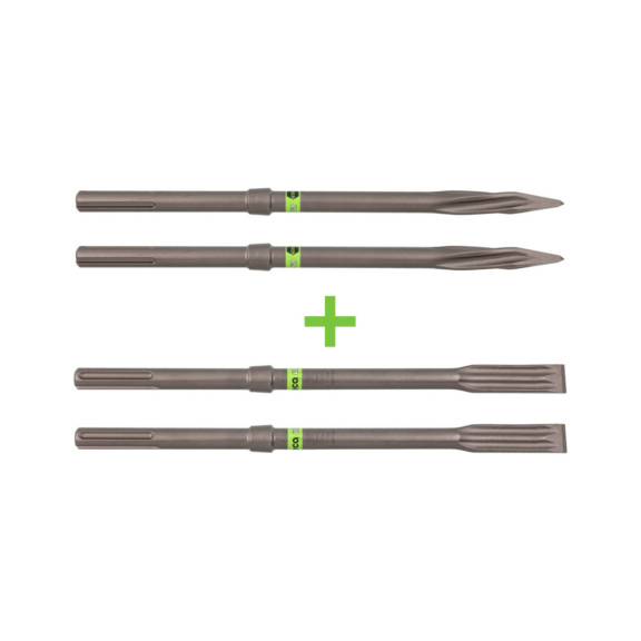 EVO-S Mei&szlig;el Set SDSmax - Mei&szlig;el EVO-S Set 4-teilig SDSmax je 2x Spitz-,Flachmei&szlig;el