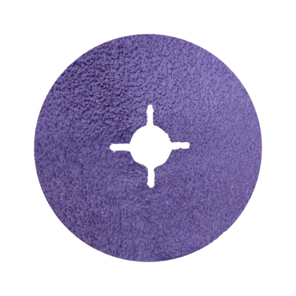 Vulkanfiberscheibe purple Keramik - Fiberscheibe purple Keramik 115 mm Korn 60