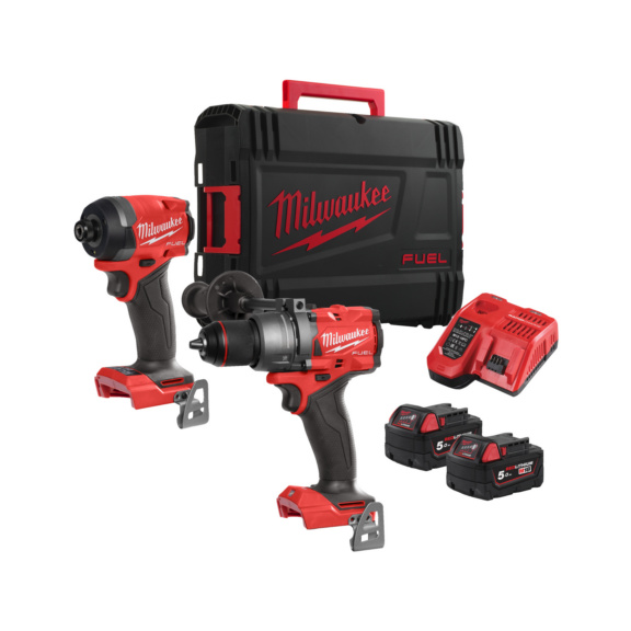 Aktionsangebote mit Akkuger&auml;ten Milwaukee - Milwaukee M18 FPP2A3 Starterset 2x5,0Ah-Akku,Ladeger&auml;t,HD-Box,Orgnr.4933480873
