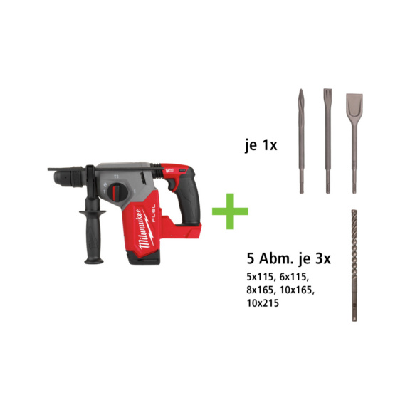 Power Set HaBo+Mei&szlig;el SDSplus+Bohrhammer Milwaukee