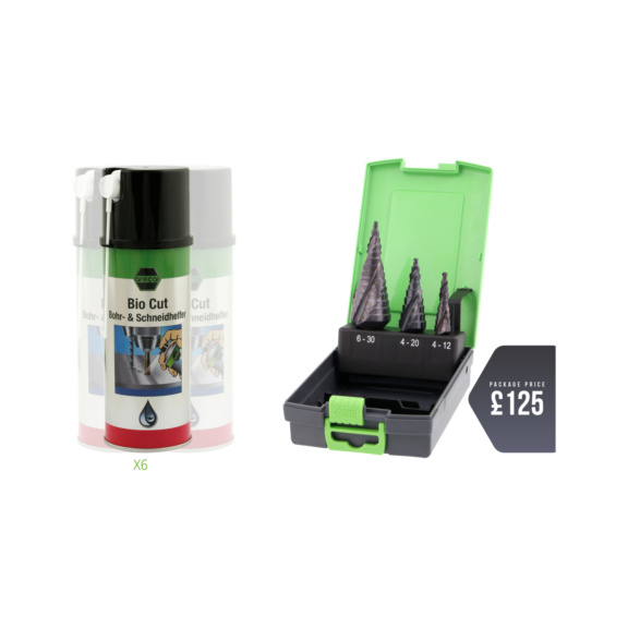 HSS/TIALN step drill package - HSS/TIALN step drill package