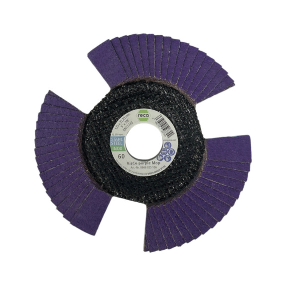 F&auml;cherscheibe VisCo Keramik purple mit Durchblick