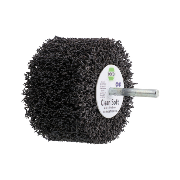 Reinigungsvlies Clean soft mit Schaft - Reinigungsvlies Clean soft mit 6 mm Schaft