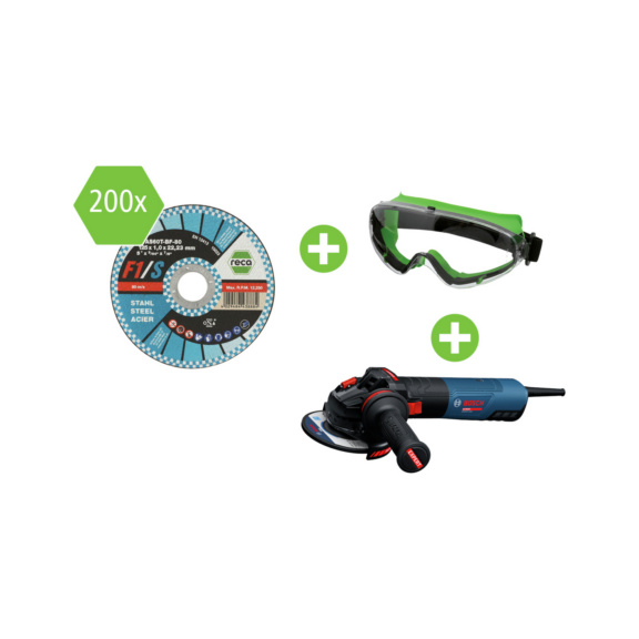 Power Set Trennscheibe F1+Winkelschleifer Bosch - Power Set Trennscheibe F1 + Bosch