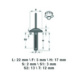 PLASTIC RIVET UNIVERSAL - PLASTIC RIVET UNIVERSAL C0041 - 2