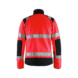 Chaqueta de felpa HV a prueba de viento 4888 2524 - Chaqueta de felpa de AV a prueba de viento Rojo/negro 4888 2524 5599 4XL - 2
