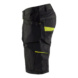Kurze Hose Service 1494 1330 - Service Shorts mit Nageltaschen Schwarz/Gelb 1494 1330 9933 C54 - 2