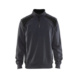 Sweater mit Half-Zip 2-Farbig 3353 1158 - Sweater mit Half-Zip 2-farbig Mittelgrau/Schwarz 3353 1158 9699 XXXL - 1