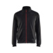 Sweatjacke mit Rei&szlig;verschluss 3362 2526 - Sweatjacke mit Rei&szlig;verschluss Schwarz/Rot 3362 2526 9956 S - 1